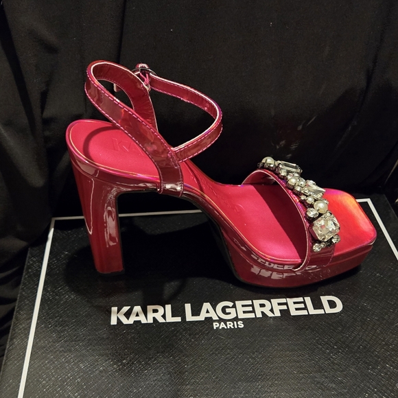 NWT Karl Lagerfeld size 8 1/2  5 inch shoes - Picture 4 of 4